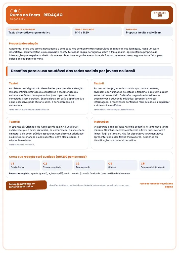 Proposta de redação